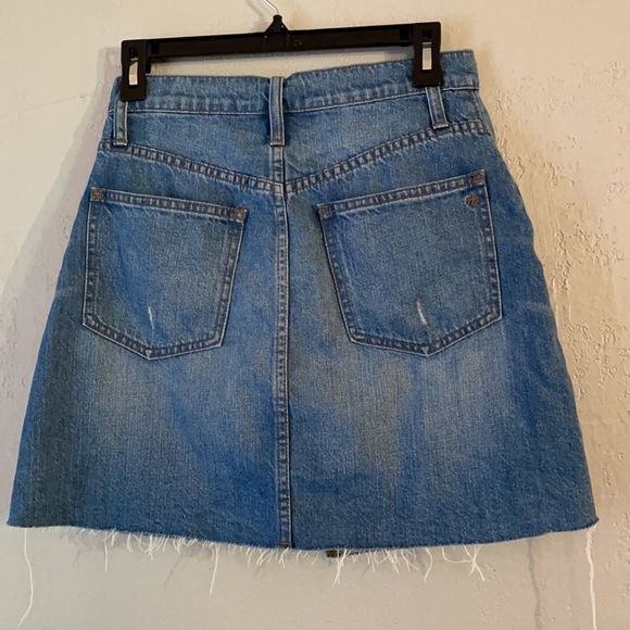 Madewell Rigid Denim A-Line Mini Skirt in Keene Wash - Picture 9 of 12
